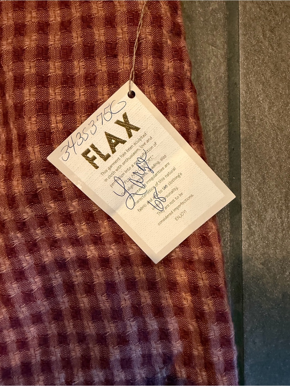 Flax Red Gingham Women’s Pants - Picture 4 of 5